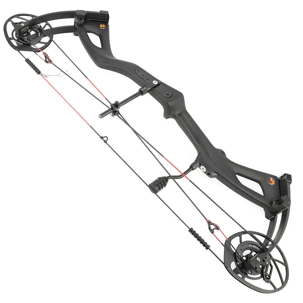 29 Inch Carbon Fiber Compound Bow 0-70lbs Adjustable 345FPS U823536