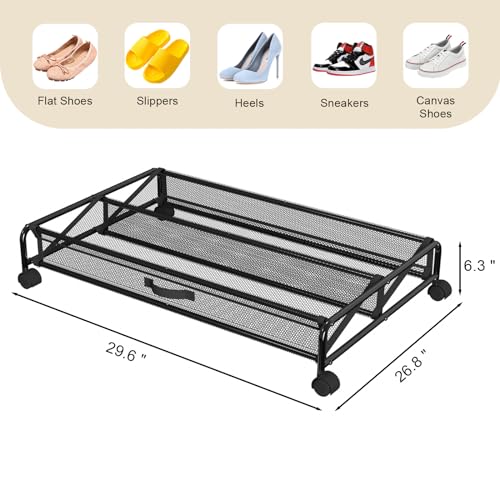 Under Bed Shoe Storage Organizer with Wheels C3212