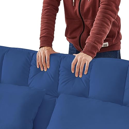 Off White 3 in 1 Sleeper Sofa Bed with Side Pockets X92672