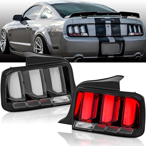 Black Housing Clear Lens LED Tail Lights Assembly X619