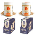 2 x Tahini Jars 380 Grams with 2 x Tahini & Dates Squeeze Packs Box of 10 Q2662