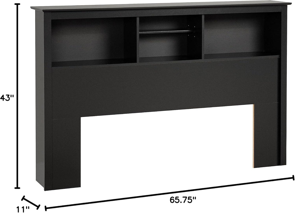 Black Full Platform Storage Bed with 6 Drawers C7527
