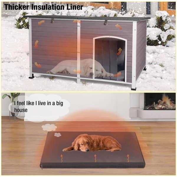 Extra Large Insulated Dog House with Soft Liner H5785