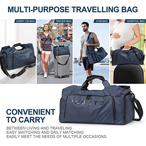 Waterproof Sports Travel Duffel Bag with Wet Pocket & Shoes Compartment V887374