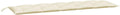 Cream White Oxford Fabric Outdoor Bench Cushion G37899