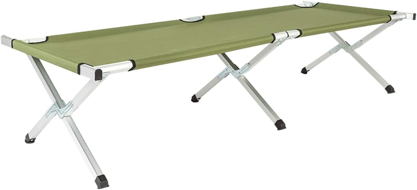 Army Green Portable Foldable Camping Cot with Carrying Bag L8289