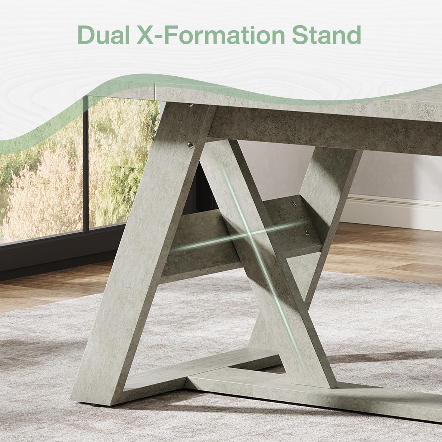 Gray Wood Dining Table R304