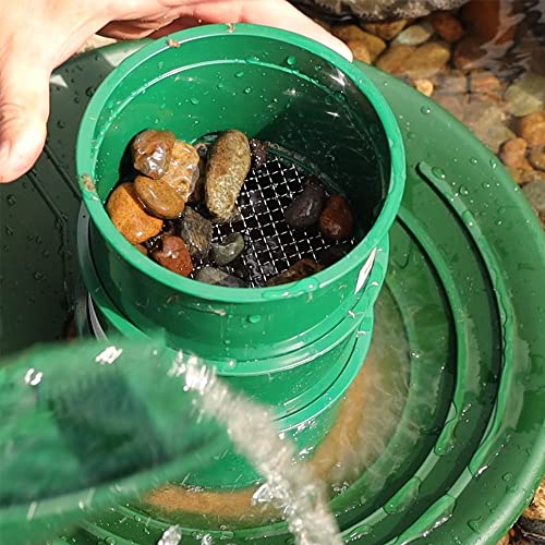 14pc Lightweight Gold Panning Kit with Rubber Sluice Box A558631