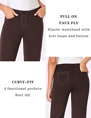 Stretchy Bootcut Dress Pants with Pockets H60894