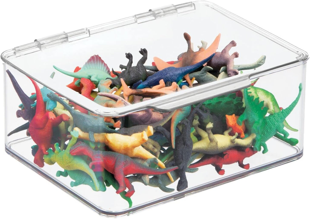 Clear Plastic Storage Bin with Lid, 8 Pack K718