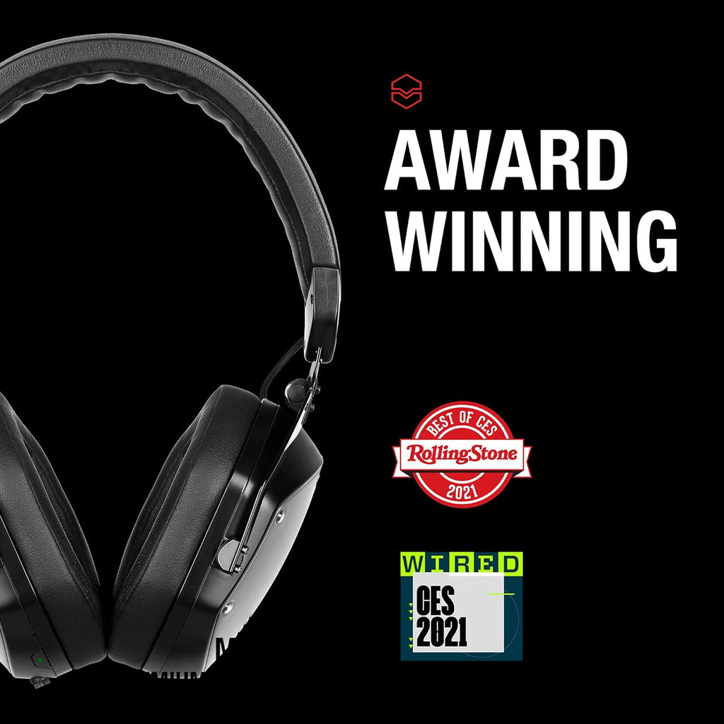 Matte Black Noise Cancelling Wireless Over-Ear Headphones Z383