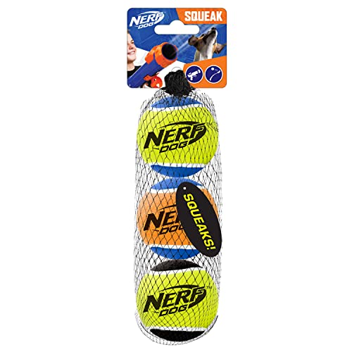 2.5 Inch Three Pack Dog Toy Tennis Ball with Squeaker J7208