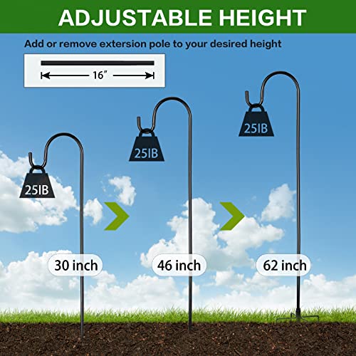 2 PCS 35 inch Metal Garden Shepherds Hook F64028