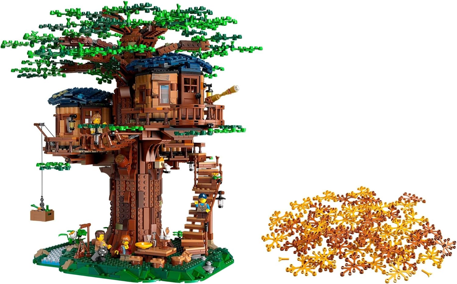 LEGO Ideas Tree House 21318 Model Construction Set with 3 Cabins S15587