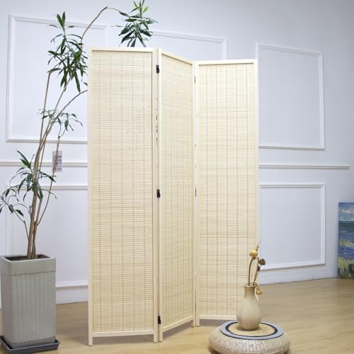 6 Panel Bamboo Room Divider, 67" H x 92.1" W H825