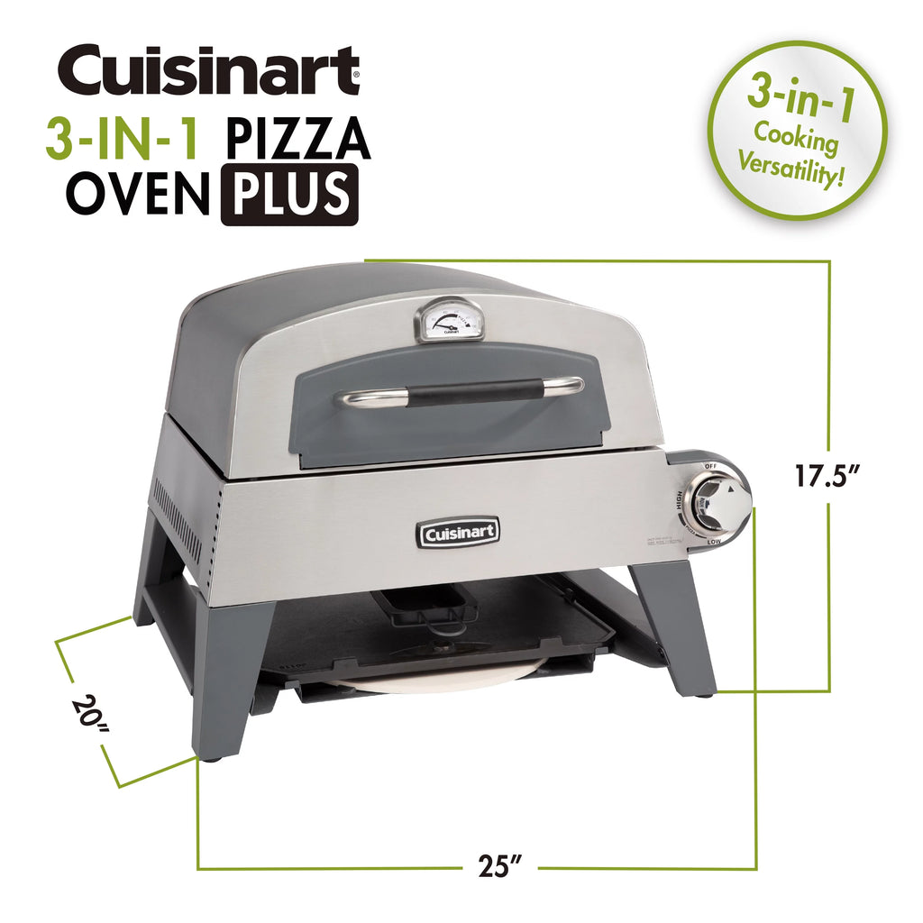 3-in-1 Pizza Oven, Griddle, and Grill A6384