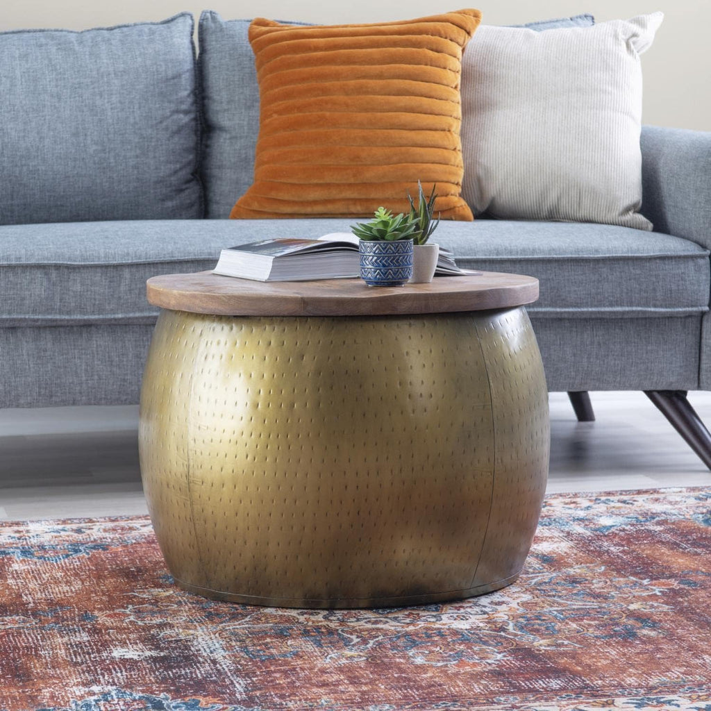 Gold Drum with Storage N951383