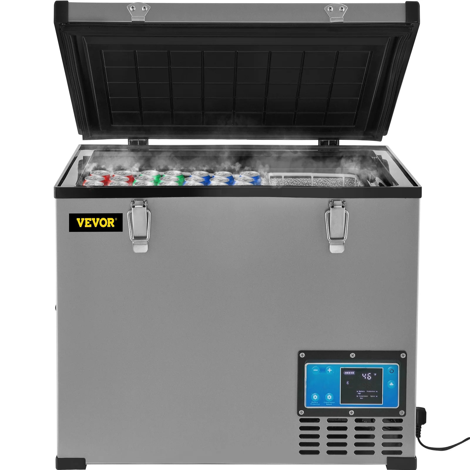 48 Qt 12v Portable Freezer with Single Zone Electric Compressor Cooler D334