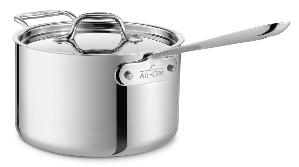 4 qt Stainless Steel Saucepan with Lid Q90093