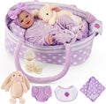 17 Inch Soft Body Reborn Baby Doll with Basket I28044