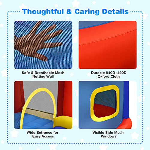 Inflatable Bounce House with Basketball Hoops and Ball Pit Pool P537
