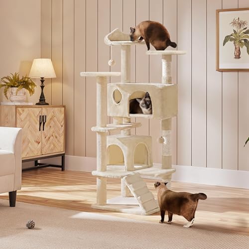 54in Cat Tree Tower Condo Furniture Scratch Post Y933765