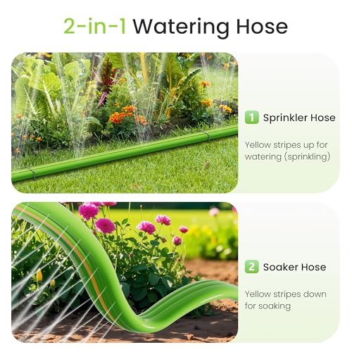 Flat Soaker Hose 50 FT with Stakes S57398