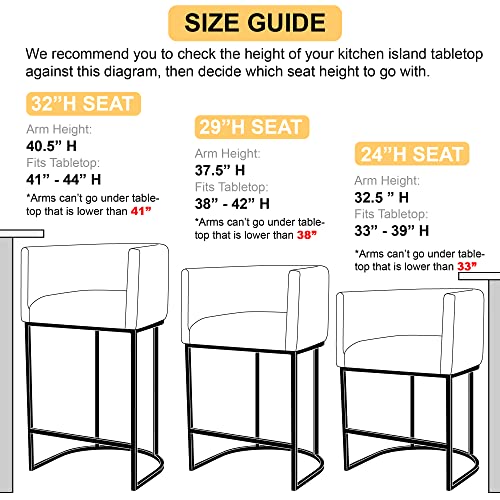 Cream Linen Bar Stools Set of 3 O273