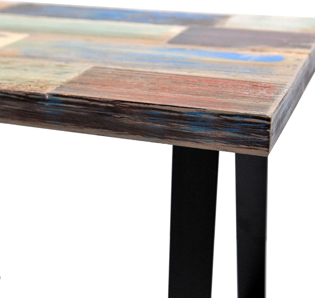 Reclaimed Wood Rectangular End Table 13" X 22" X 16.5" K766