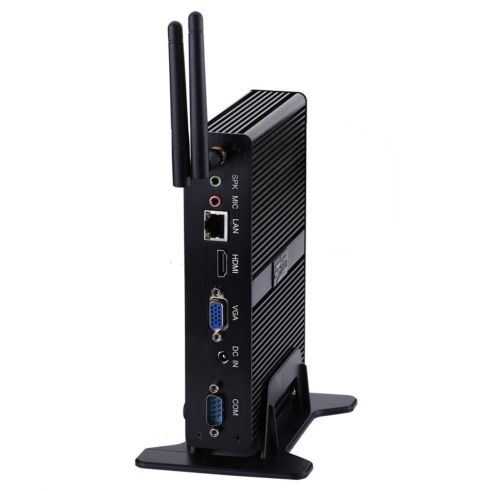 Black Fanless Mini PC with 8G RAM 512G SSD A3229
