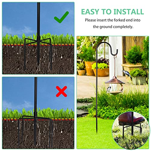 2 PCS 35 inch Metal Garden Shepherds Hook F64028