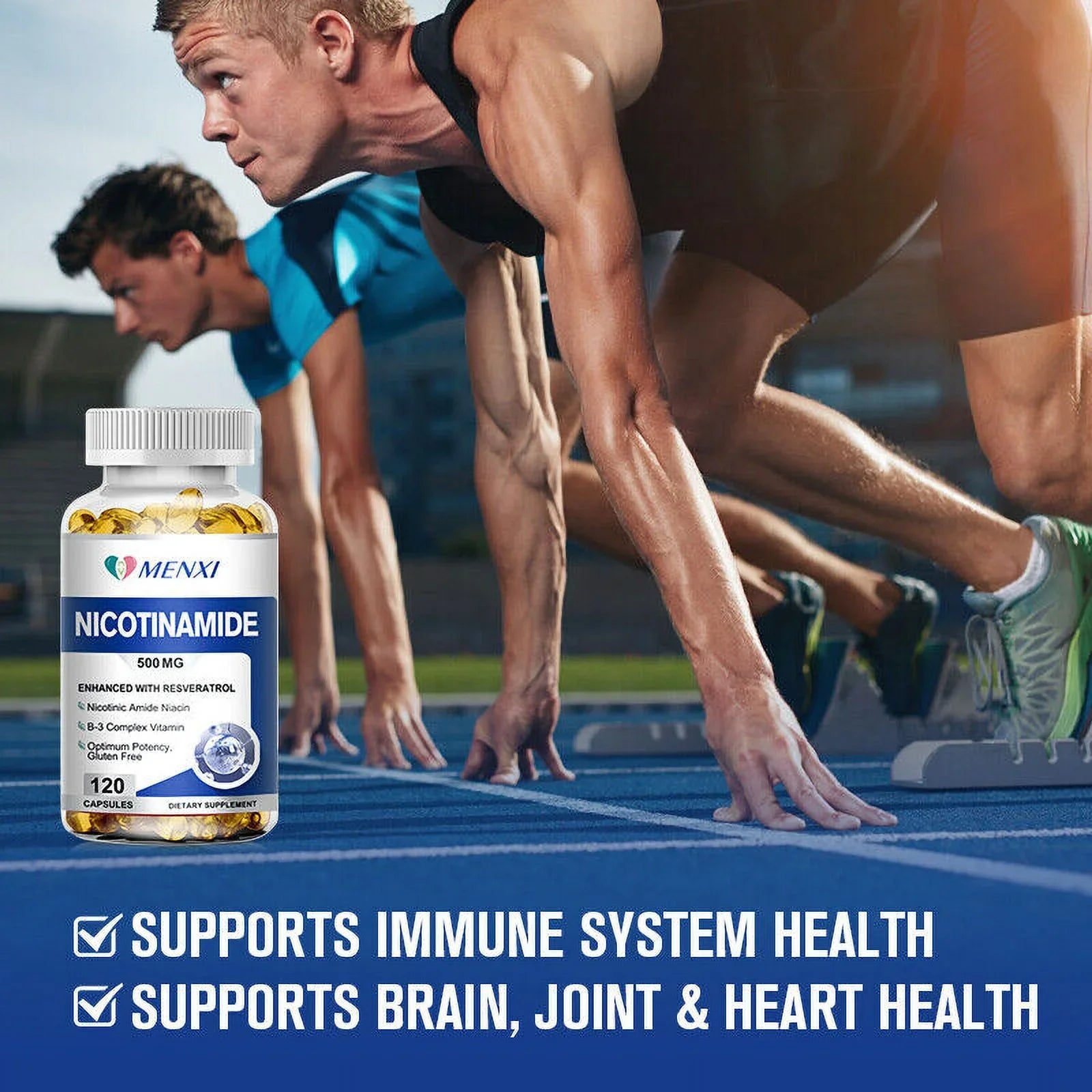 120 Capsules Nicotinamide Resveratrol Supplement D318