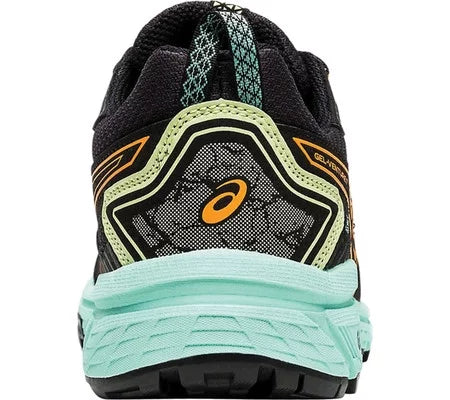 Women's Gel-Venture 7 Running Shoes 6 Wide Black/Orange Pop P909