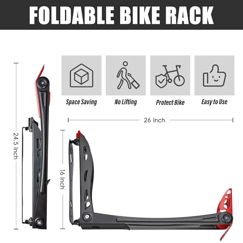 4 Pack Wall Mounted Bike Storage System Z291