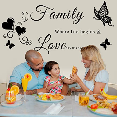 Inspirational Family Quote Vinyl Wall Decal D3149