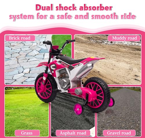 Blue 12V Electric Ride On Motorcycle for Kids T758907