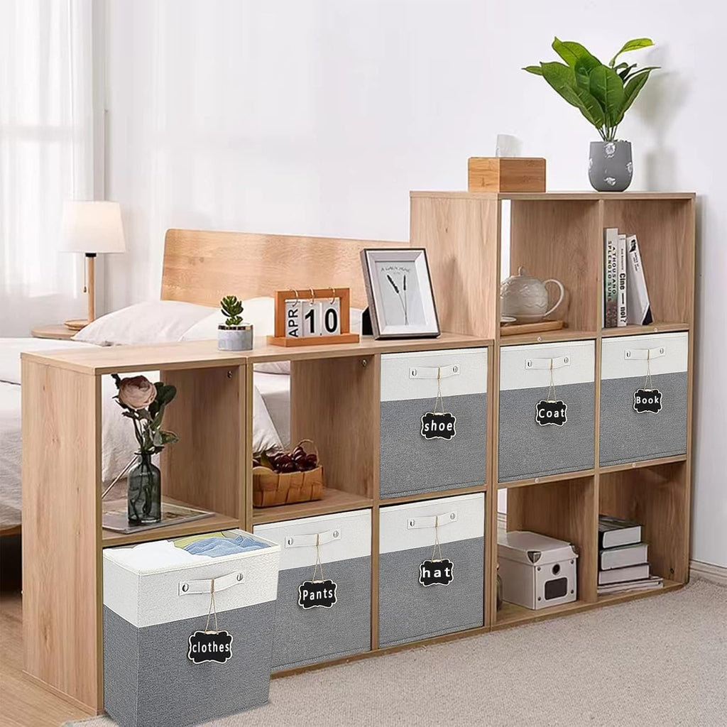11x11 Fabric Storage Cubes with Cotton Handles O475338