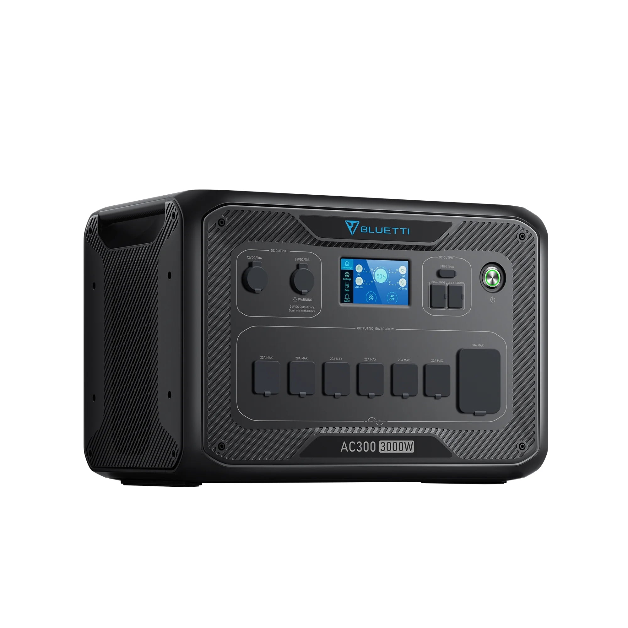 Expandable Power Station 3000W AC Output 3072Wh Capacity Solar Generator S934