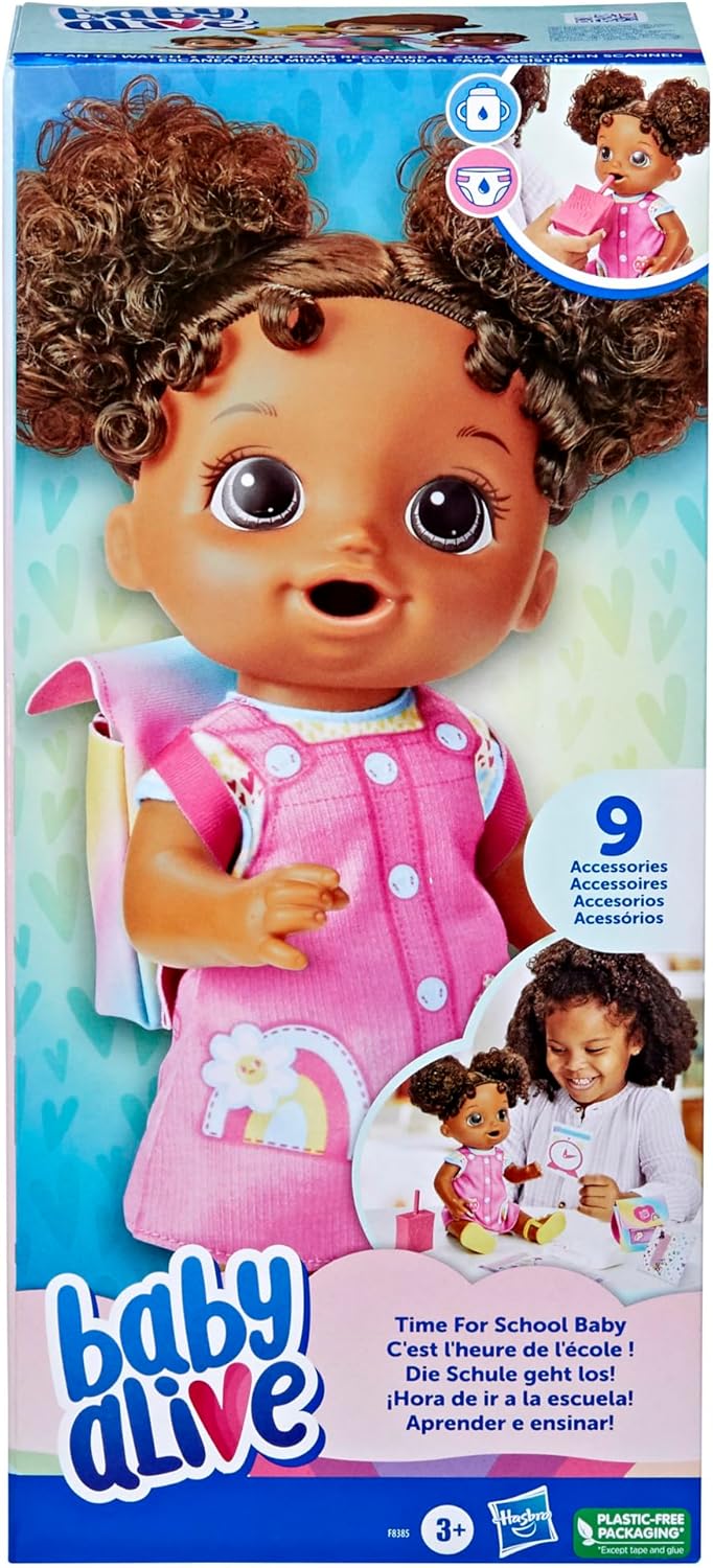 12 Inch Black Hair Baby Doll Set Z55362