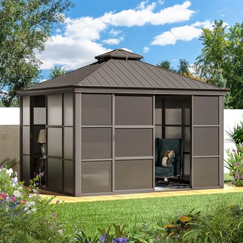12' x 15' Aluminum Frame Polycarbonate Roof Sunroom N881390