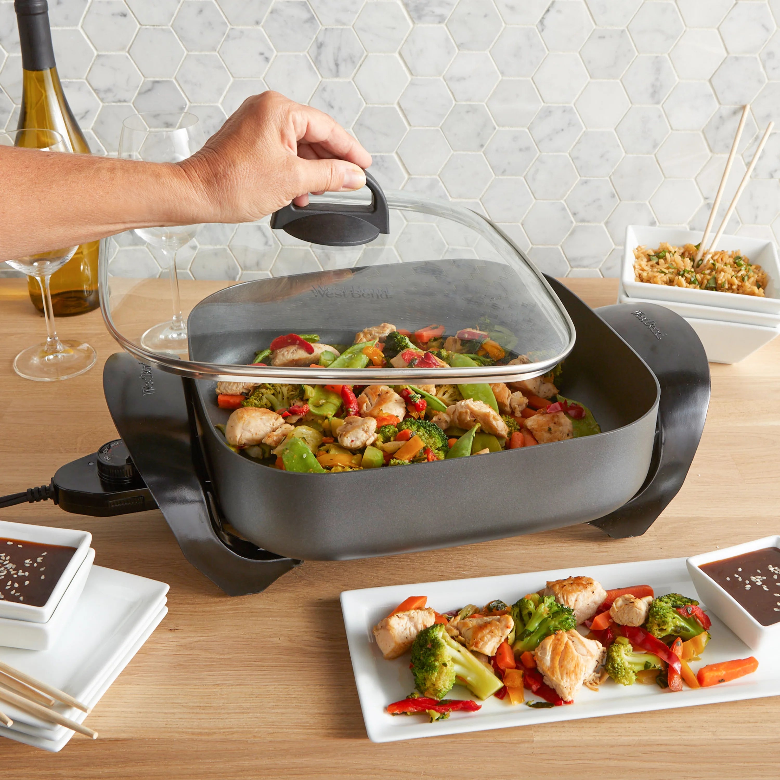 12-Inch Electric Skillet with Nonstick Coating I798251