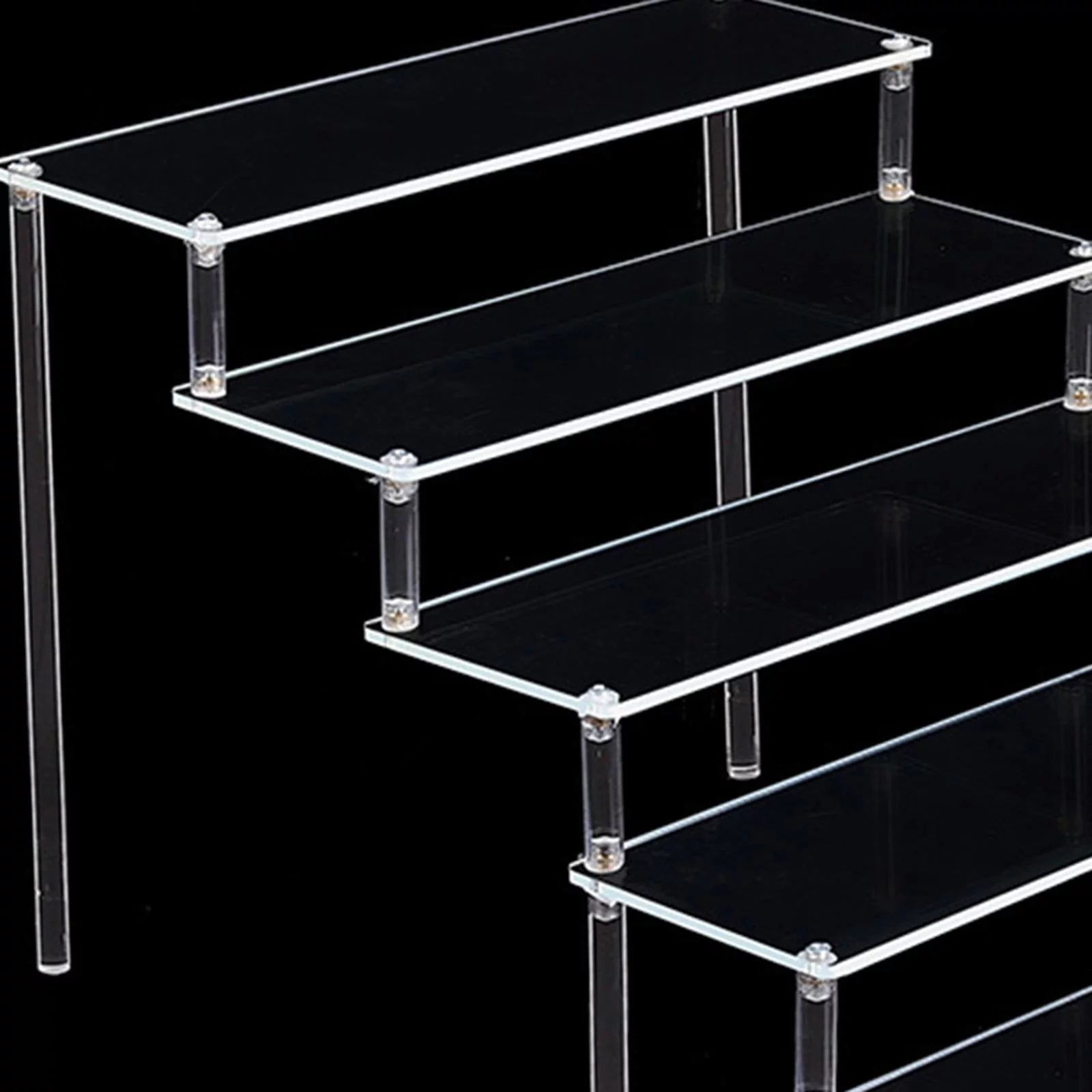 Acrylic Rack Storage Organizer Display Stand Countertop Riser N5218