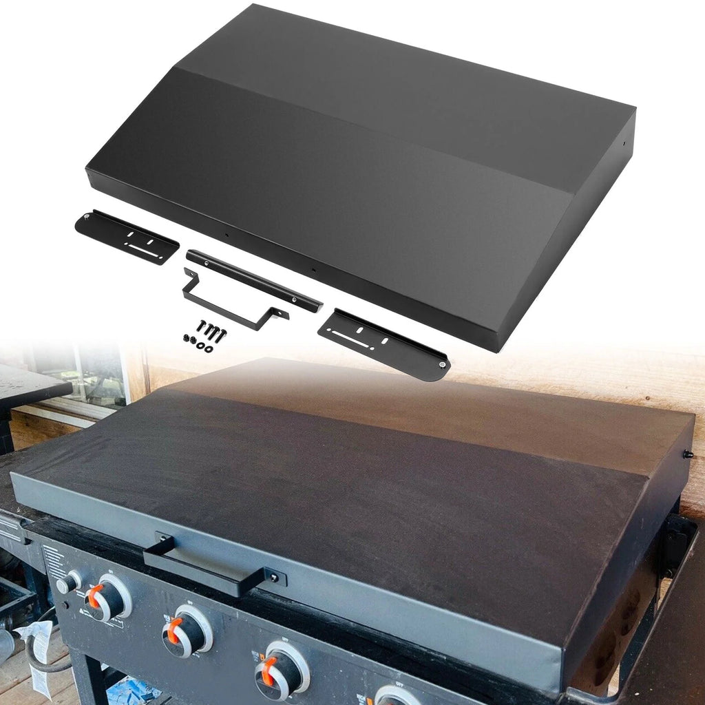 36 in Griddle Hood Lid Black BBQ Hard Cover E255