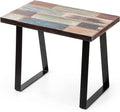 Reclaimed Wood Rectangular End Table 13" X 22" X 16.5" K766
