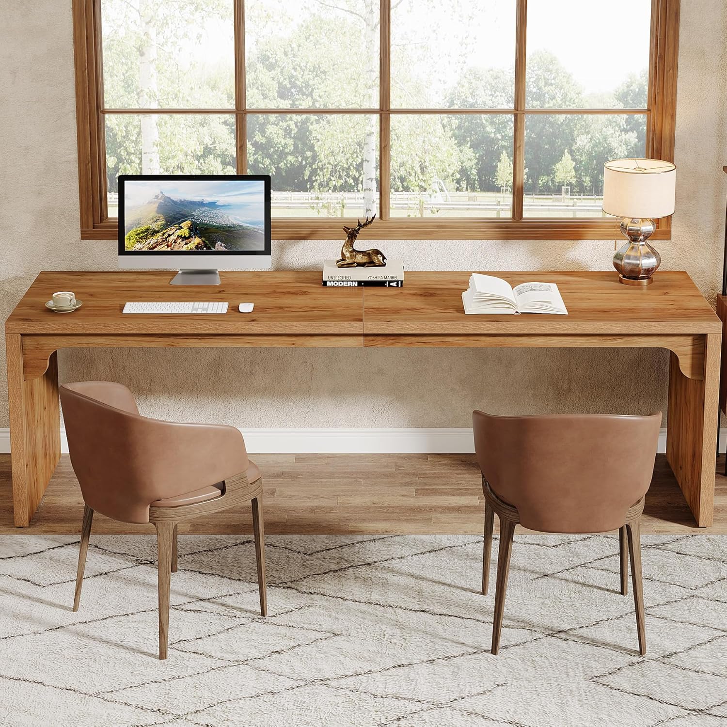 78.7 Inches Long Wooden Computer Desk N4193