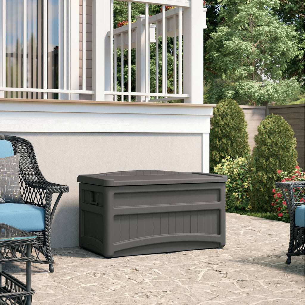 73gal Deck Box with Seat Stoney Gray G166