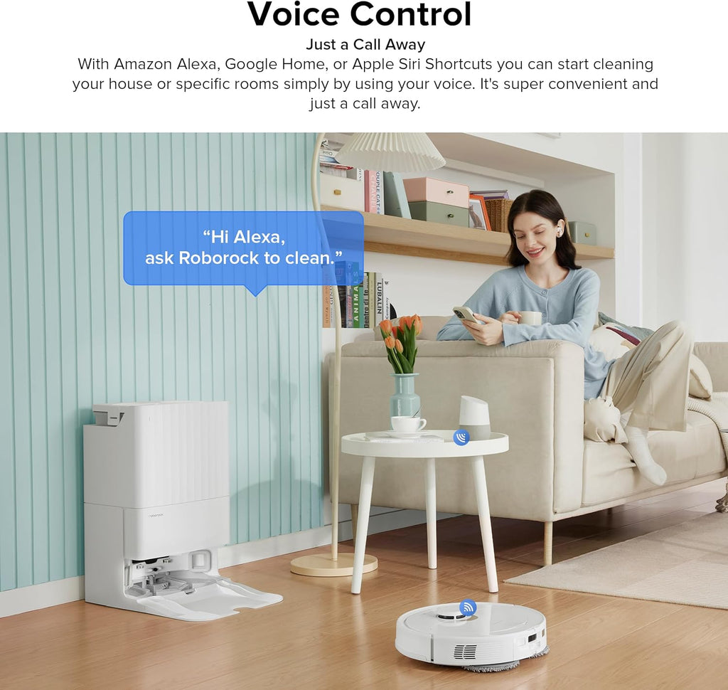 Robot Vacuum and Mop Combo, Self-Drying, 5500Pa Suction E79217