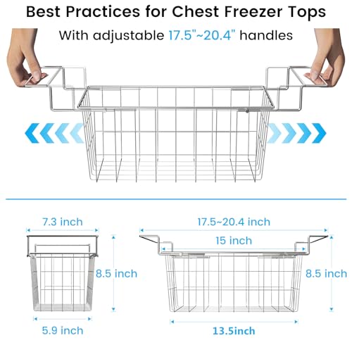 Adjustable Expandable Freezer Organizer Bins D145