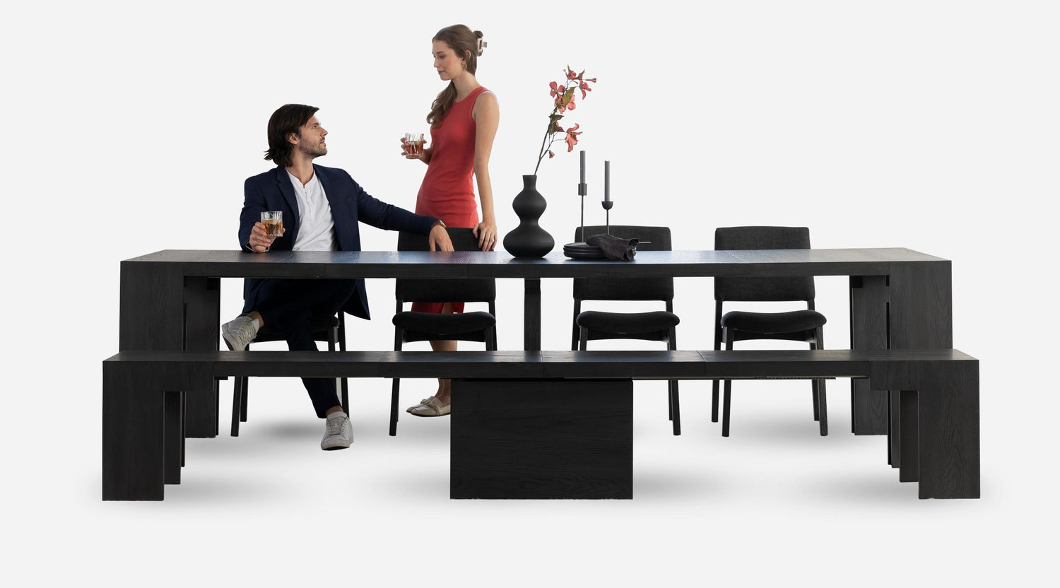6 in 1 Long Banquet Table for 12 People M62894
