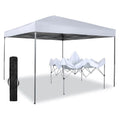 10x10 White Pop-up Canopy Tent with Bag S8509